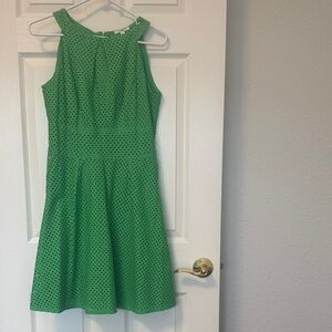 Max Studio Green Polka Dot Dress